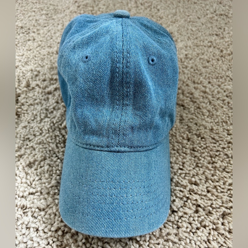 Denim baseball hat